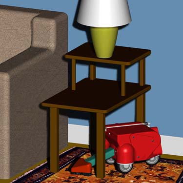 Vacuuming under furniture