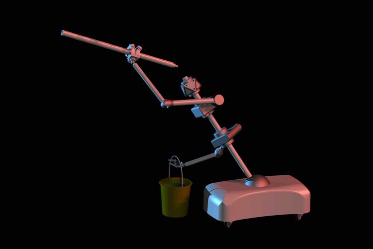 Universal robot extending itself