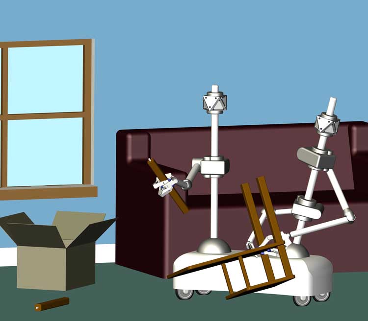 Universal robot assembling furniture